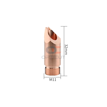 Сопло для лазерной сварки L=32 мм М11 тип "D" с подачей проволоки d=1,0мм